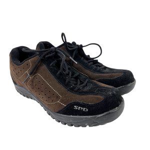 Shimano SPD SH-MT21 Brown Suede Mountain Biking Cycling Shoes Size 39 EU 5.8 US